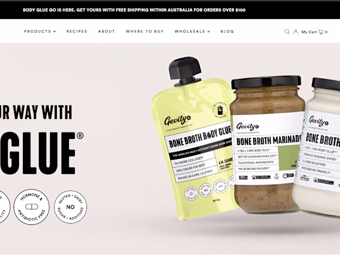 Custom Template and Custom Section development for Gevity Rx Aus