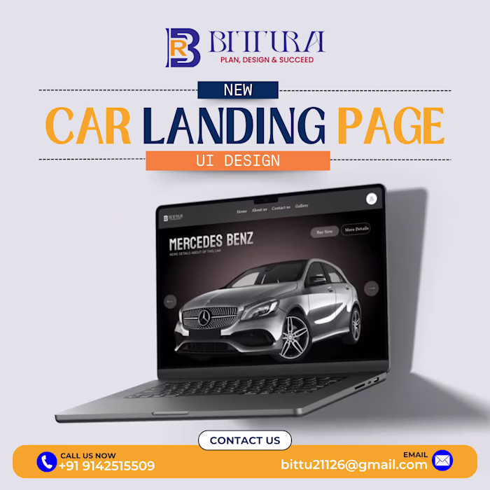 Car landing page Ui design by bittu rai :: Behance