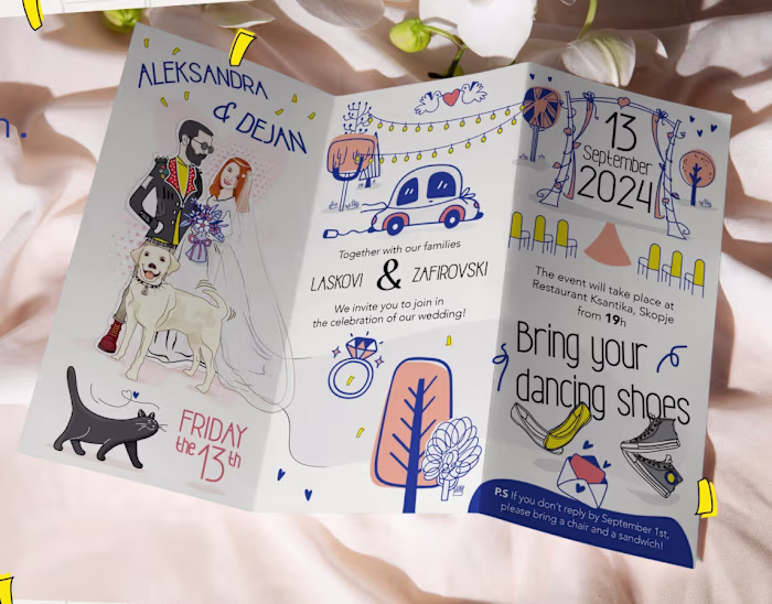 Not your typical wedding invitation