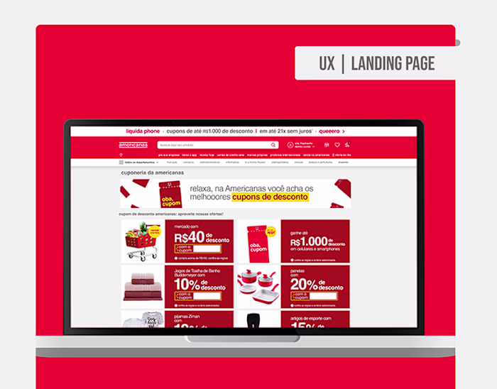 hotsite | cuponeria americanas :: Behance