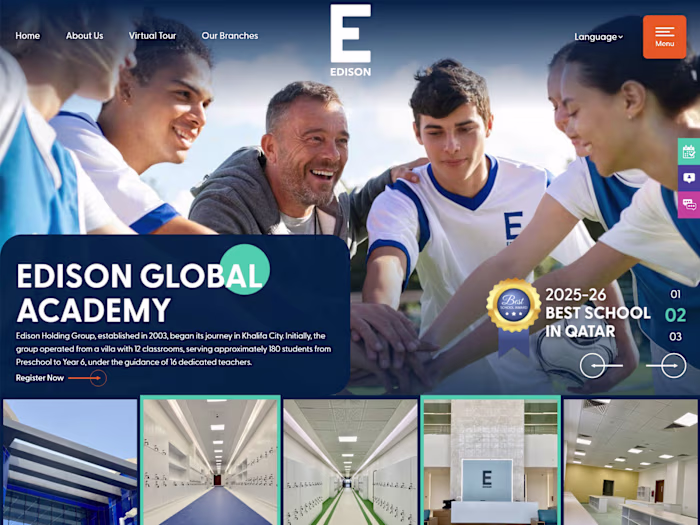 Modern School Website Redesign