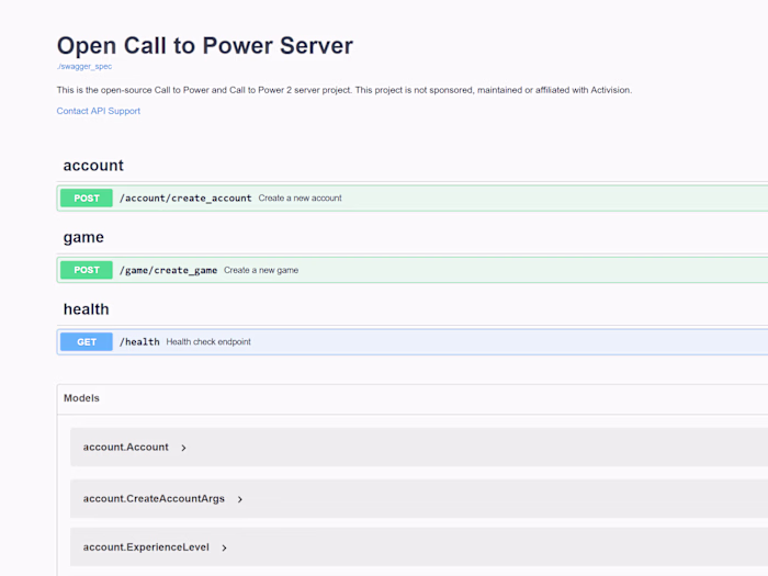 Open Call to Power Server