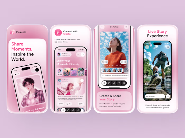 Social Media App UI —