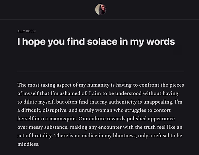 I author a Substack blog