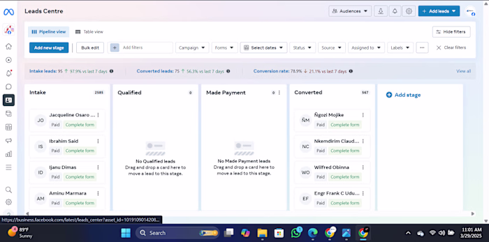 Leads Generated for Vegas Homes Ltd