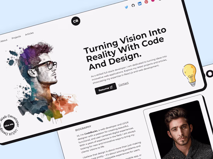 Awesome Portfolio Built with Nextjs