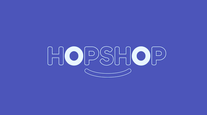 Logo animation for hopshop.ru