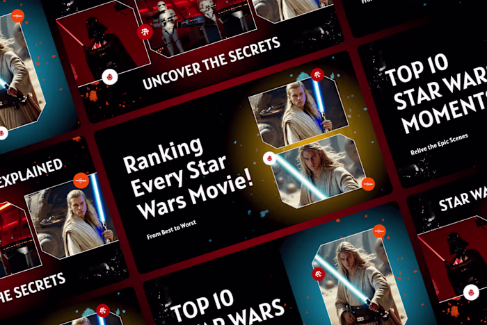 Star Wars Fans YouTube Template Pack