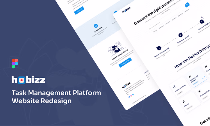 Redesign hobizz Website with better UX and CRO