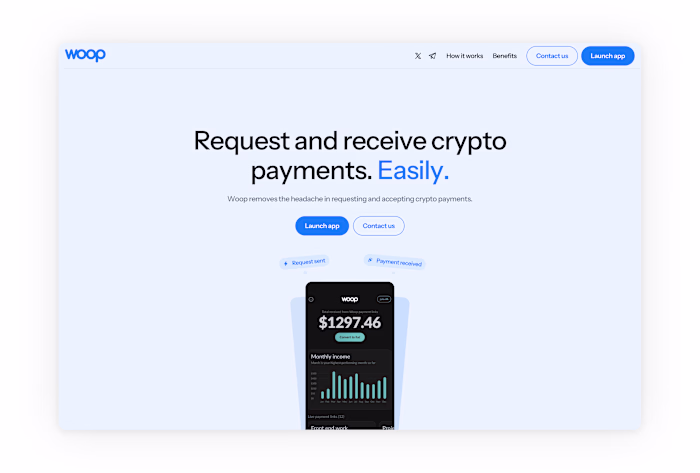 Landing Page Design - Woop