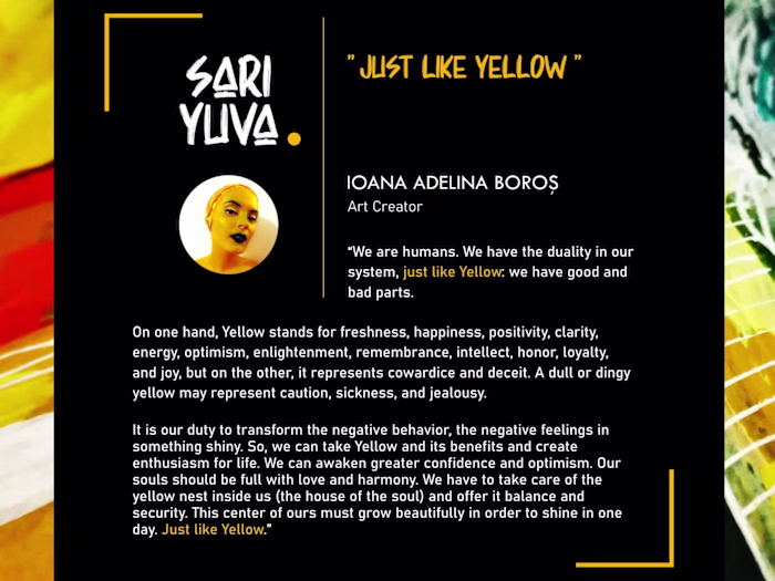 EXIBITION: SARI YUVA (YELLOW NEST) by Ioana Adelina Boroș