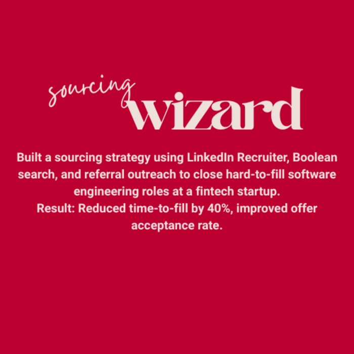 Sourced & Filled 20+ Technical Roles in 60 Days