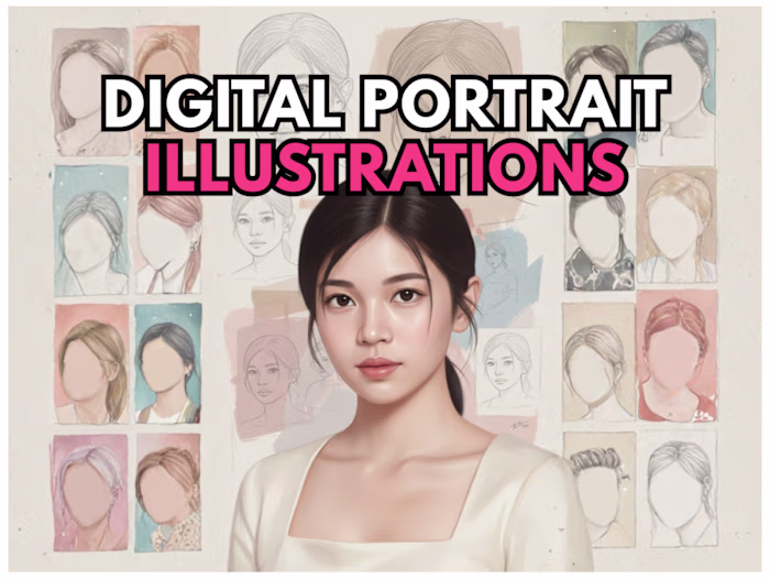 Custom Digital Portrait Illustrations by Jagyasini Singh