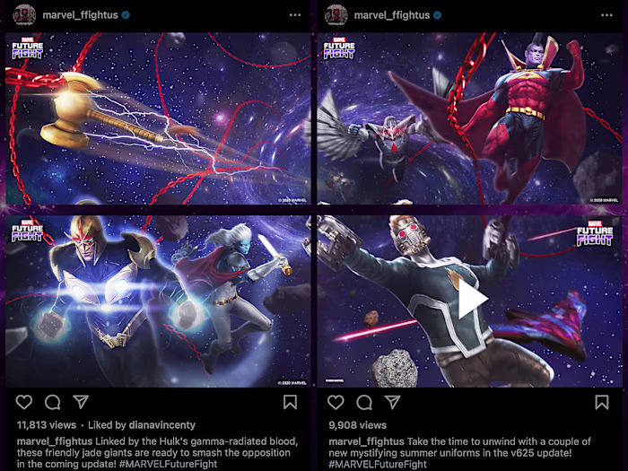 Marvel Future Fight Social Content