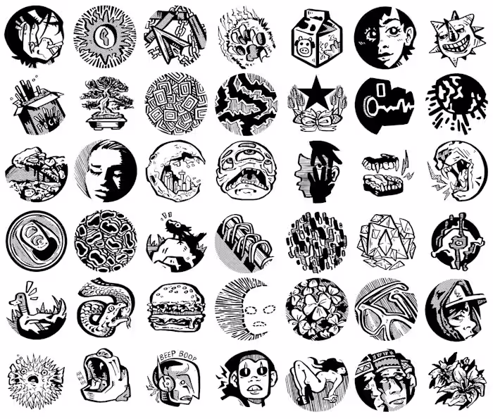 ​​​​​​​Illustrated Sticker Gallery