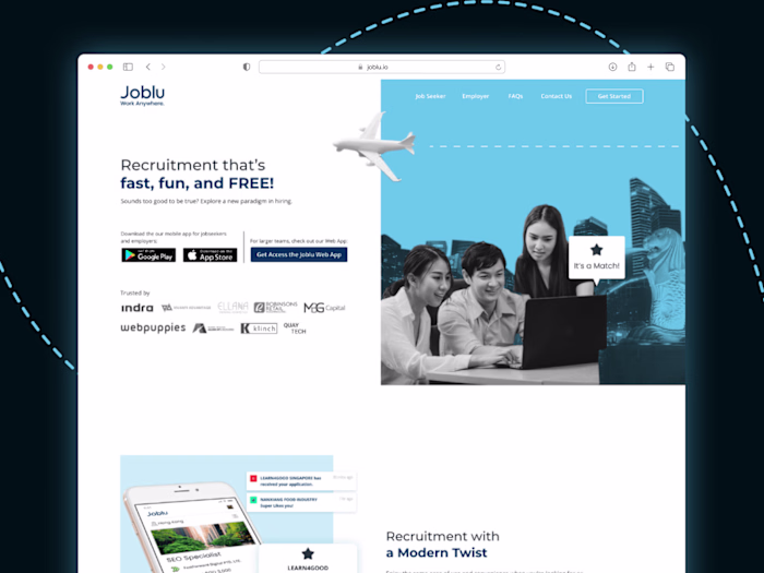 Joblu | Marketing Website Design & Development 