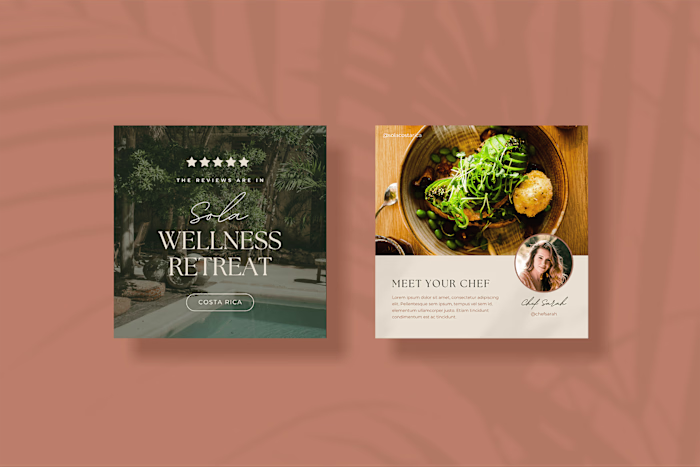 [Social Media Strategy + Design] Sola Wellness Retreats