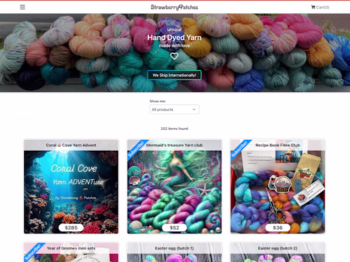 Strawberry Patches Yarns