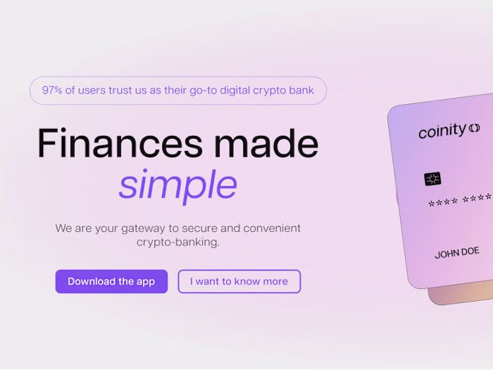 Diseño web / Banco crypto 