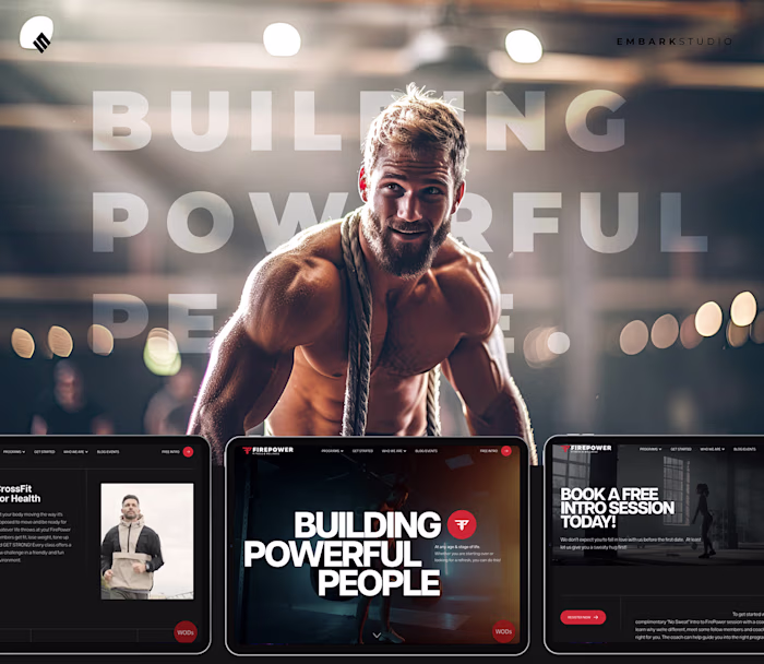 Reebok Crossfit FirePower - Branding & Web design
