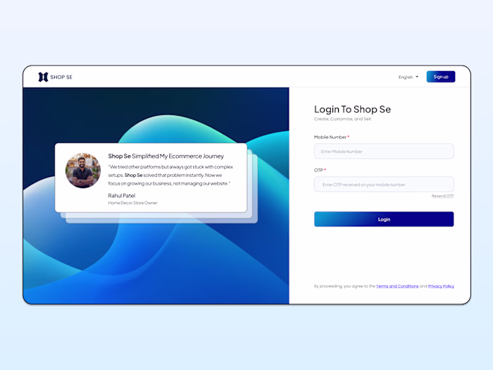 Login Screen Design