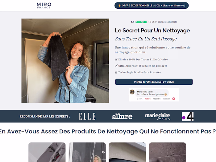 Replo Landing page design for Home accessories brand
