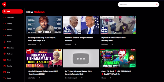 Youtube Clone - Sonic Tube