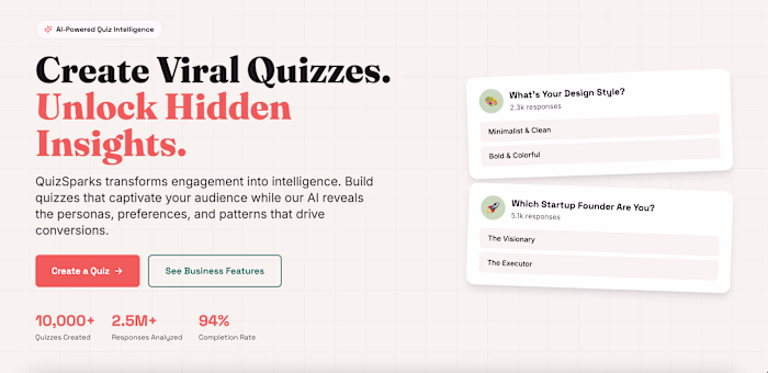 Everyone loves quizzes but nobody loves building them. Brand...