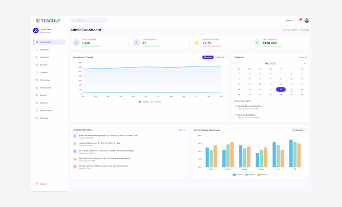 School Admin Dashboard