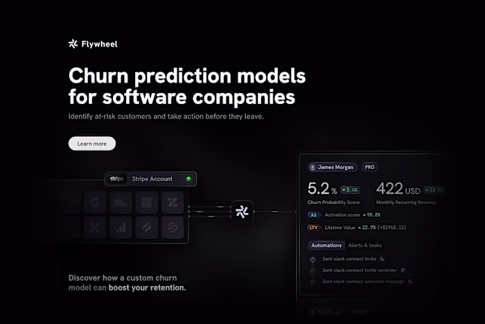 Flywheel - Landing page design & dev