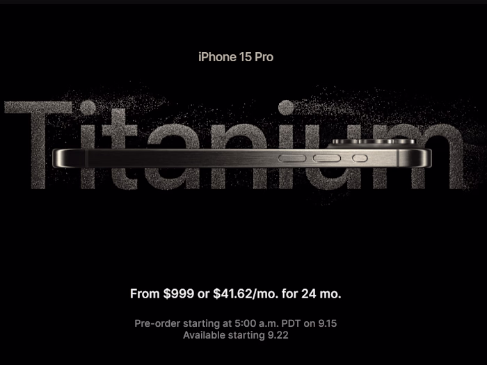 iPhone 15 Website Re-Build