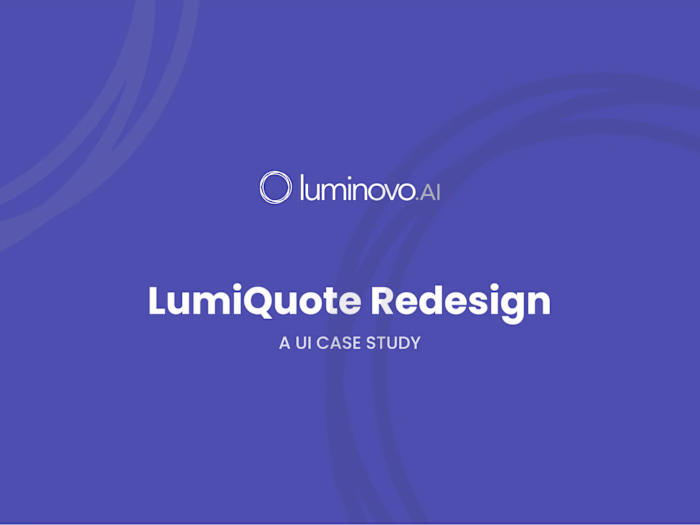 Redesign of LumiQuote Sourcing Module