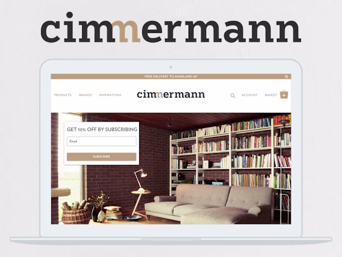 Cimmermann Home Furniture eCommerce UI Design