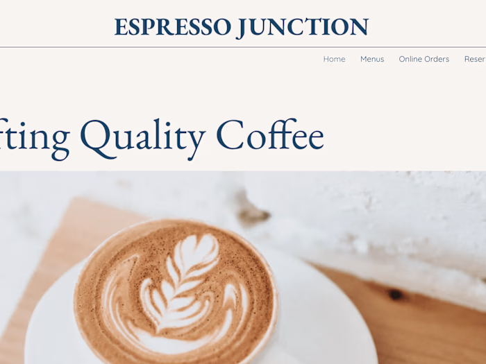 Espresso Junction **MOCK PROJECT**