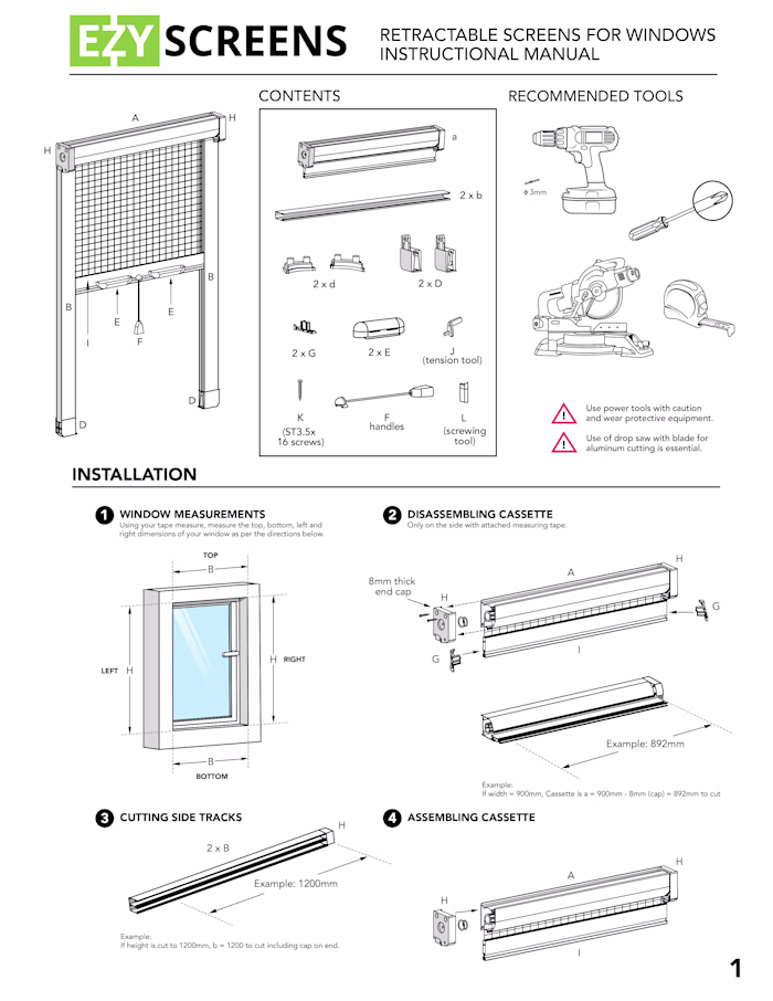 Instructional Manuals for Australian-based manufacturer;