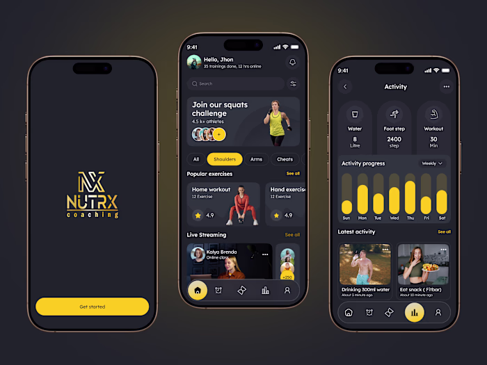 Fitness Mobile App Design