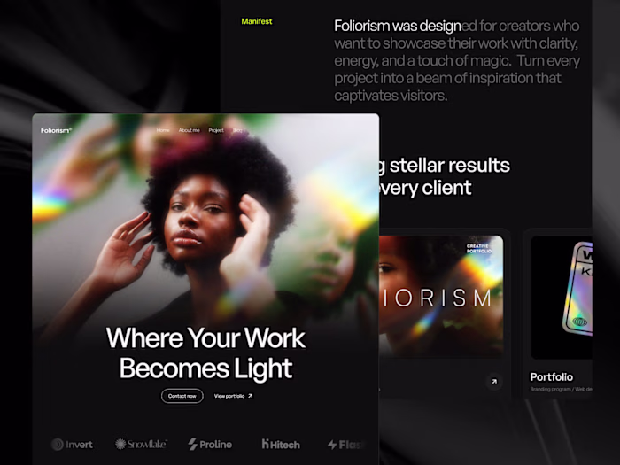 Foliorism - Creative Portfolio