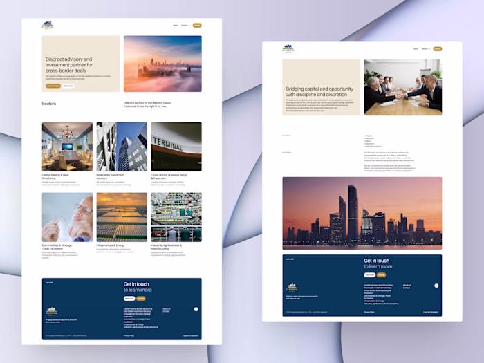 Zthree Capital Website Redesign