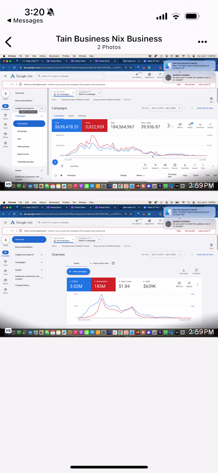 Google Adwords stats for a funnel we launched that made over...