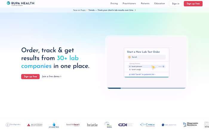 Rupa Health Website Design and Optimization