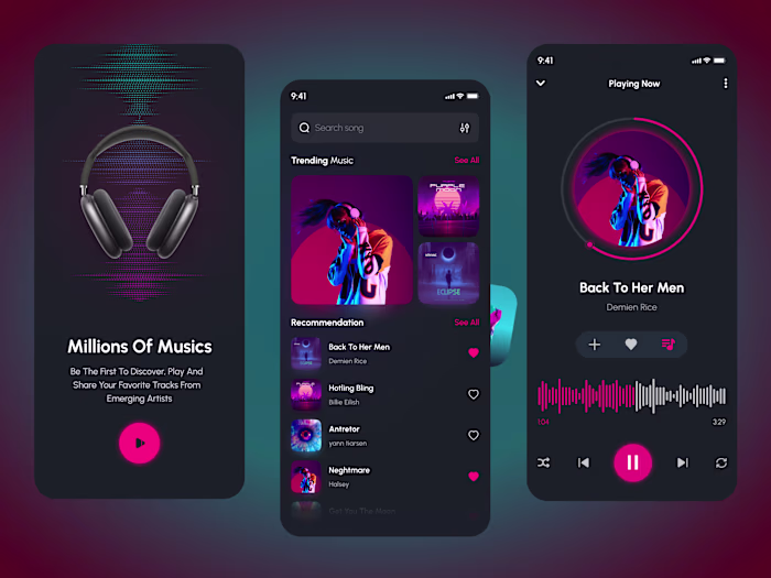 Minimalist Audio Player Design