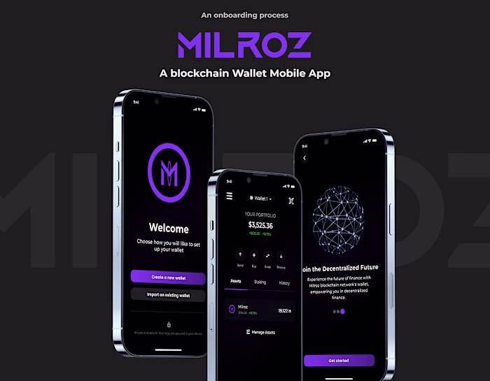 Milroz Blockchain Wallet :: Behance