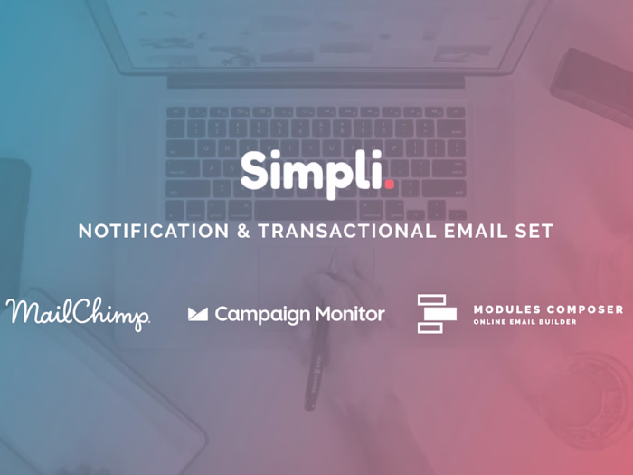 Simpli, Responsive Notification & Transactional Email Templates