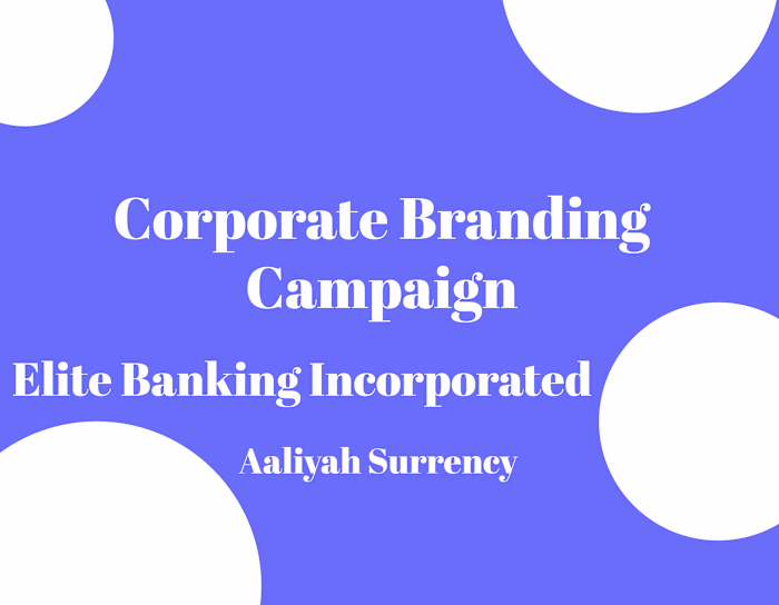 Elite Banking Inc. Branding Project