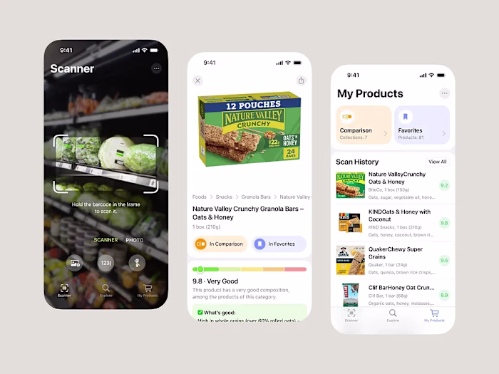 AI Product Scanner App Interface