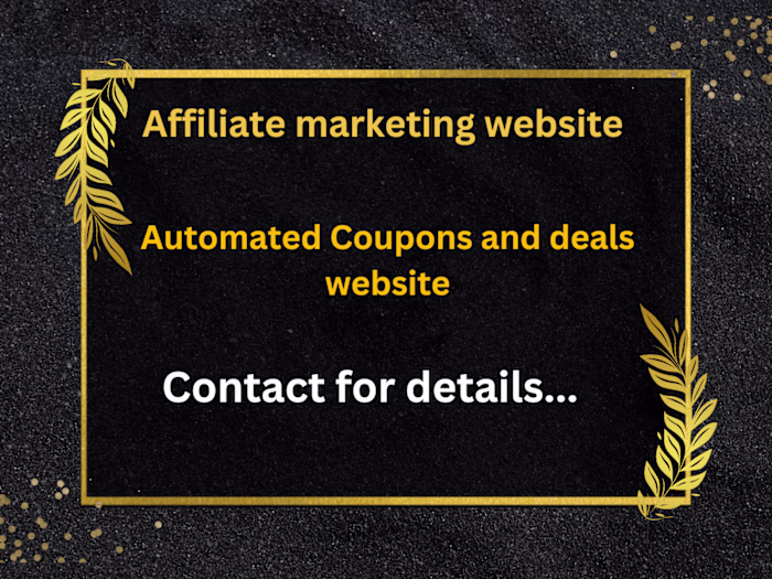 Automated Affiliate Coupons and deals website