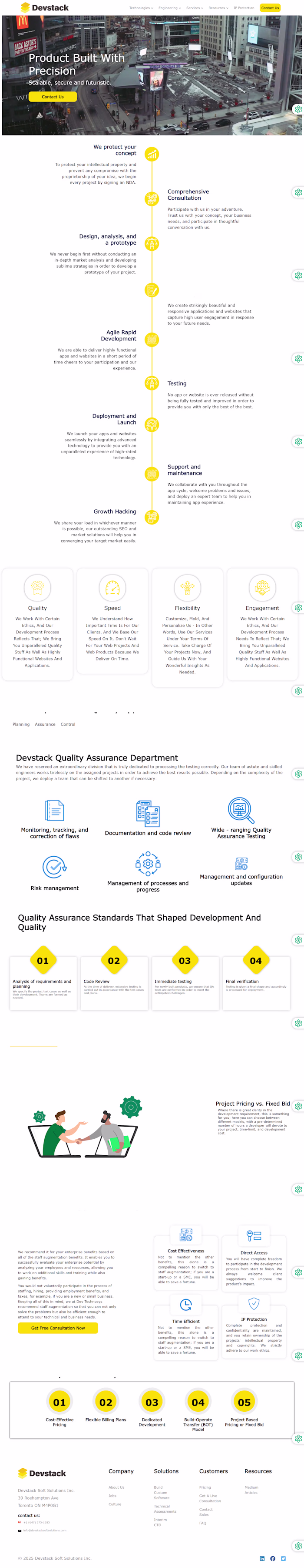 Corporate Website for Devstack Soft Solutions