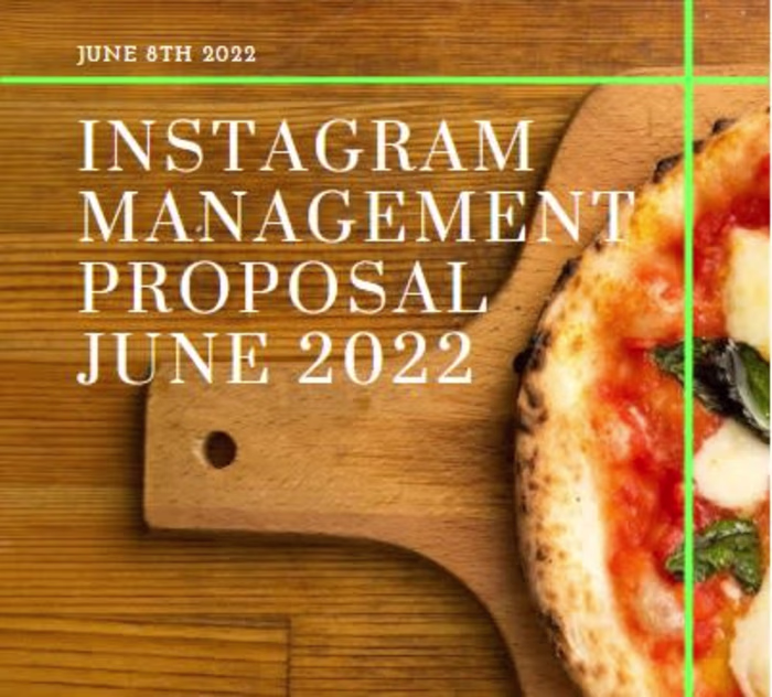 Instagram Management Proposal for Tina’s Pizzeria