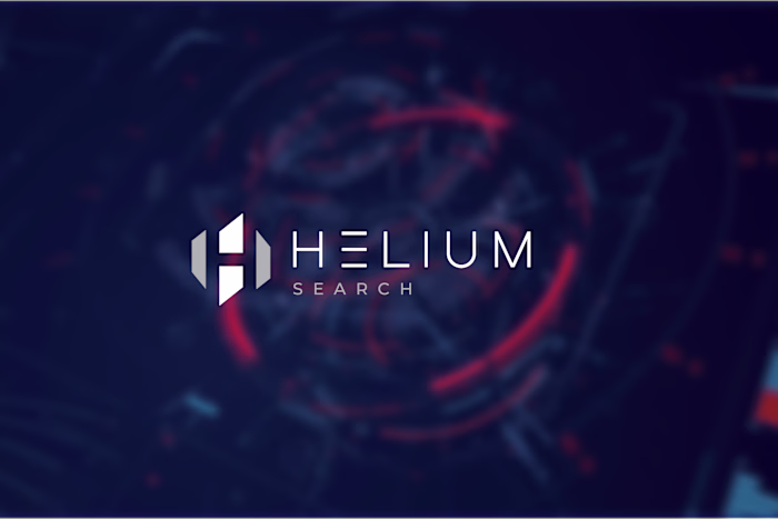 A futuristic identity built for Helium Search. Clean geometr...