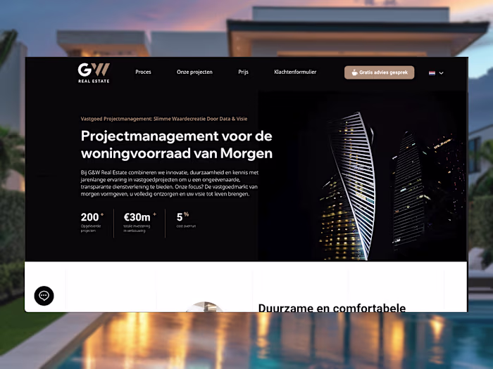 Real Estate Project Management Website
